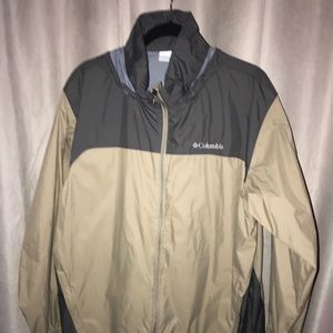 COPY - Columbia Omnishield Stowable Hood 2-Tone Rain Jkt